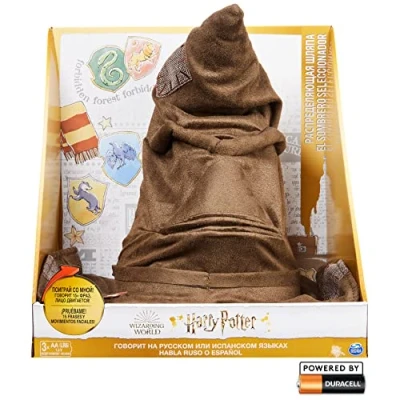 Imagen de HARRY POTTER WIZARDING WORLD Sombrero SELECCIONADOR Mágico Interactivo Parlante con Movimientos y 15 Frases Diferentes en 2 Idiomas 6063719 Juguetes Niños 5 Años +