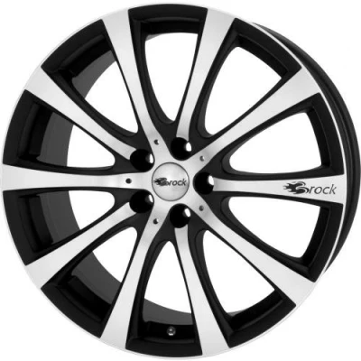 Imagen de Brock B21 8 x 19 et 45 Círculo del perno 5 114 Hub centrado 72,6 580069980, black matt front polished