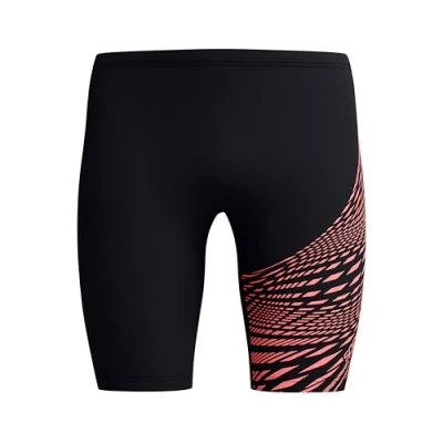 Imagen de Speedo Medley Logo Jammer para Hombre, Black/Coral Sands, 40