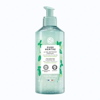 Imagen de Yves Rocher PURE MENTHE Gel Limpiador Limpia la piel y purifica los poros Elimina las impurezas, el maquillaje exceso de sebo 390 ml