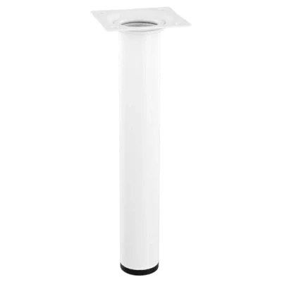 Imagen de Wagner 12162001 Classic Retro Pata para Muebles (diámetro: 30 x 200 mm, Placa de atornillado integrada 60 Rosca Interior 10 Acero Recubierto Polvo), Color Blanco