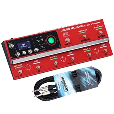 Imagen de Boss RC 600 Loop Station Looper Pedal + cable de instrumento keepdrum