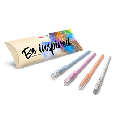 Imagen de Pentel K108 PS/PV/PF/PW Bolígrafo Boli de Tinta Gel Hybrid Milky, Uso muy Cómodo para Escritura Suave, Perfecto Colegios y Oficinas, Recargable