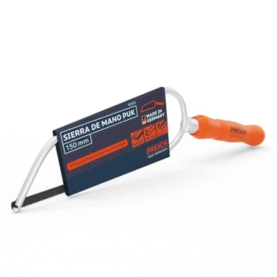 Imagen de Presch Sierra de mano PUK 150mm incl. hoja universal original pequeña para metal, metal no ferroso, plástico, aluminio, todas las maderas