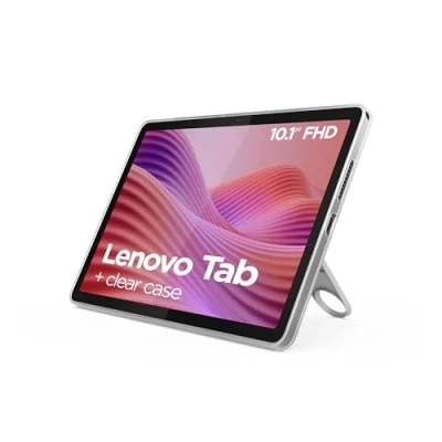 Imagen de Tablet Lenovo Tab, 10.1&quot; WUXGA, 4GB RAM, 64GB, MediaTek Helio G85, Android, Gris, 4G LTE, Incluye funda transparente