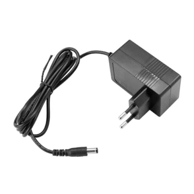 Imagen de OcioDual Adaptador de Corriente 12V 2A, Conector DC 5.5 x 2.5 mm, Negro, Alimentador Pared Enchufe EU 2 Pin, Fuente Alimentación, Cargador para Tiras Luces