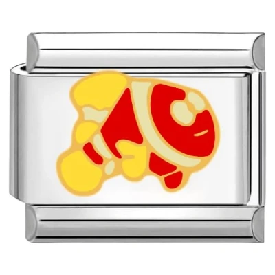 Imagen de Quiges Dije Acero Inoxidable Link 9mm compatible con pulseras del estilo de Nomination #36