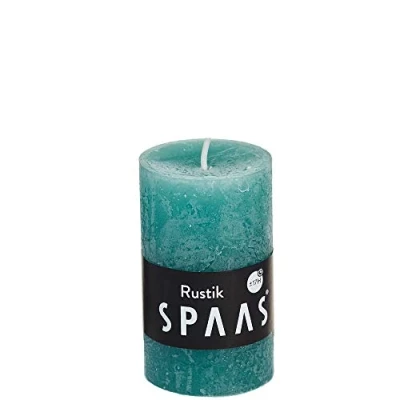 Imagen de Spaas 12 velas rústicas sin perfume 48/80 mm, ± 17 horas, color verde esmeralda