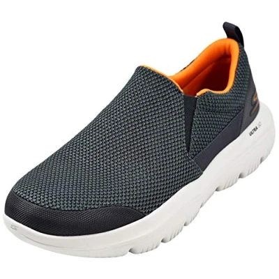 Imagen de Skechers Go Walk Arch Fit Togpath, Zapatillas Hombre, Gris/Naranja, 44 EU X Ancho
