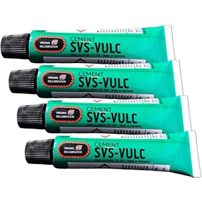 Imagen de Rema SVS Vulc Parche para tubo de cemento vulcanizante (4 tubos, 5 gramos)