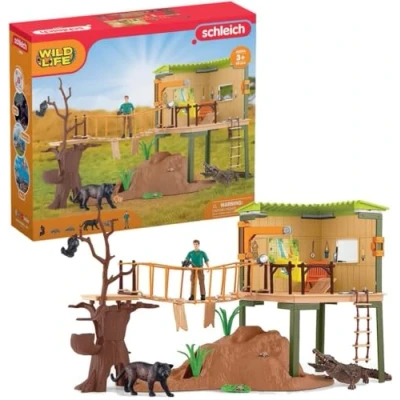 Imagen de Schleich 42594 Estación de aventuras WILD Life, a partir 3 años, LIFE playset, 68 piezas