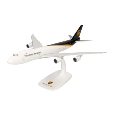 Imagen de herpa Miniatura del avión UPS Boeing 747 8F Wings Snap Fit, Escala 1/250, Modelo prefabricado, maqueta de colleción, modelismo, Avion con Soporte, Figura plástico