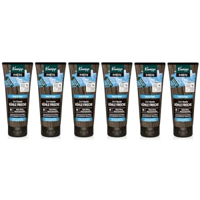 Imagen de Kneipp Gel de ducha fresco 2 en 1, menta fresca y minerales marinos, 6 unidades (6 x 200 ml)