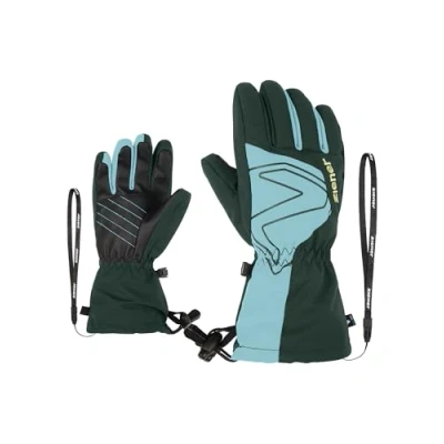Imagen de Ziener Guantes de esquí Laval para niños/Deportes Invierno Impermeables, Puño Largo, Dark Jungle, 3