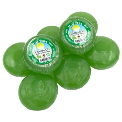 Imagen de Lanzaloe jaboncillos de aloe vera 100gr pack 8 unidades