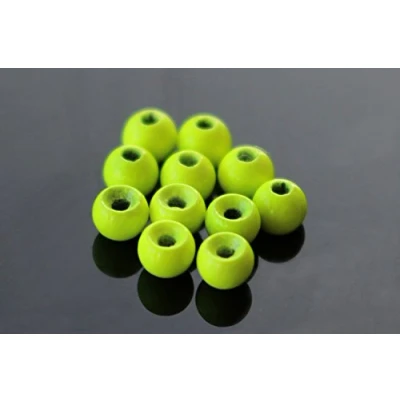 Imagen de Tigofly 24 unids/lote 3,6 mm 4 colores de tungsteno perlas atar mosca peso ninfa cabeza plantilla materiales pesca con (Flo verde)