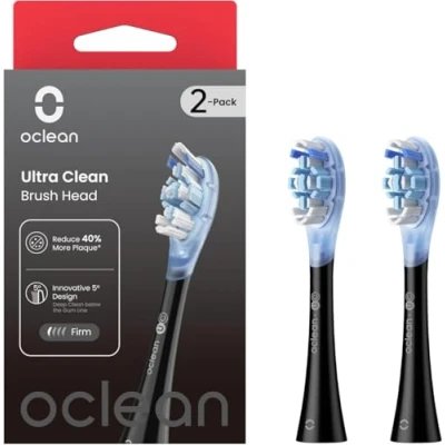 Imagen de oclean Recambios cepillos Ultra Clean, Aptos para todos eléctricos adultos, Excelente eliminación de la placa dental,Tecnología FlexFit，5Inclinación, Certificados por FDA