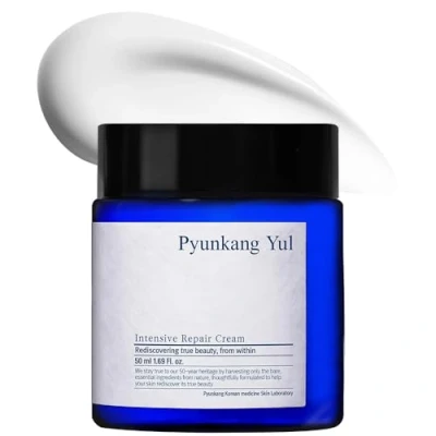 Imagen de [PKY] Crema Reparadora Intensiva, Hidratante con Ceramidas para Piel Seca, Manteca de Karité y Aceite Macadamia Hidratación Profunda, Cuidado la Coreano (50ml, 1.7 Fl. Oz)