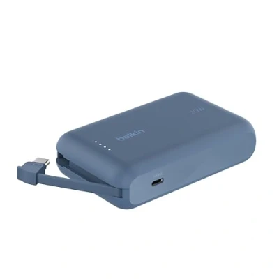 Imagen de Powerbank Belkin 10000mah Con Cable Integrado Usb c Azul