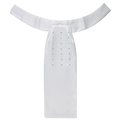 Imagen de PFIFF 102849 Plastron Snowfall Adorno de diamantes imitación satinado, color blanco para mujer M