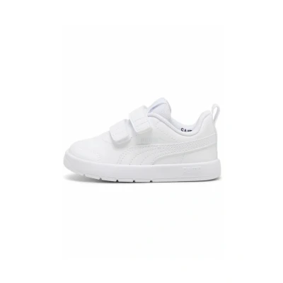 Imagen de Puma Courtflex V3 Zapatillas de competición para niños, Talla: 27, white silver mist Zapatos