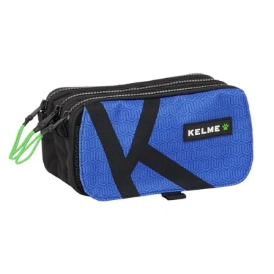 Imagen de Safta Kelme Royal Portatodo Triple Big, Estuche Infantil, Niño, Ideal para Niños en Edad Escolar, Cómodo y Versátil, Calidad Resistencia, 21.5x8x10 cm, Color Negro