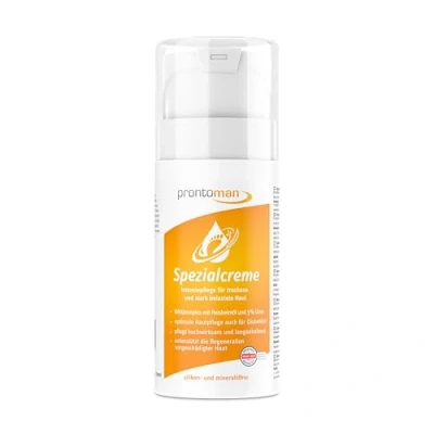Imagen de Prontoman Crema especial de 100 ml Cuidado profesional los pies con aceite germen arroz y 5% urea, ideal también para diabéticos pieles secas muy cargadas