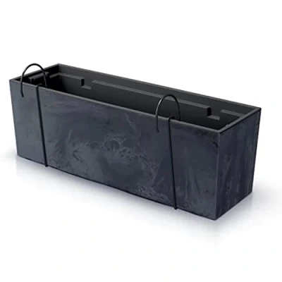 Imagen de Maceta URBI CASE BETON EFFECT W , dimensiones (mm) 580x180x195, color Antracita