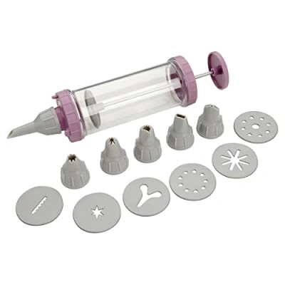 Imagen de Zenker Jeringa decorar y hacer galletas SWEET SENSATION en polipropileno poliestireno. Color: rosa, transparente blanco. 13uds.