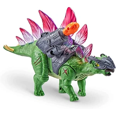 Imagen de Zuru Dinosaurio Stegosaurus con Lanzador Arma, Camina, Luces y Sonidos 37x23x11cm