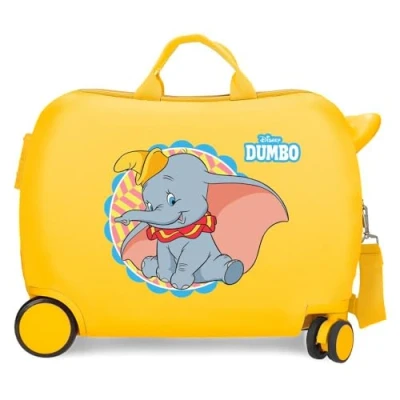 Imagen de Disney Dumbo Maleta Infantil Amarilla 50x39x20 cms Rígida ABS Cierre de combinación lateral 34L 1,8 kgs 4 Ruedas Equipaje Mano