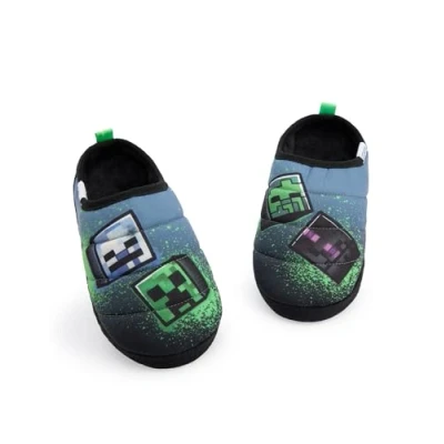 Imagen de Minecraft Zapatillas Estilo Graffiti Slip On para Niños Calzado de Interior Juegos Multicolor Ligeras y Adolescentes