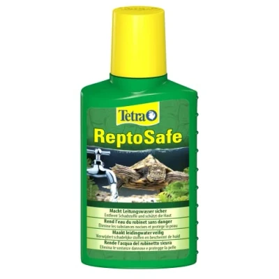 Imagen de Tetra ReptoSafe 100 ml Neutraliza los componentes nocivos y garantiza que el agua del grifo sea segura para reptiles acuáticos, tales como tortugas anfibios
