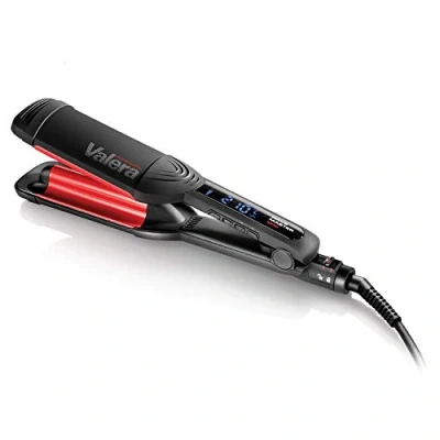 Imagen de Valera, Wave Master Ionic 647.03, Rizador de Pelo Profesional, Plancha Onduladora Cerámica para Ondas, Control Electrónico Temperatura, Ionizador, Calentamiento Rápido, Apagado Automático, Negro