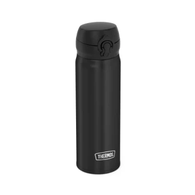 Imagen de THERMOS Botella térmica ULTRALIGHT BOTTLE 0,75 L, color negro, azul, 500 ml, termo de acero inoxidable con tapa flujo seguro, 10 h calor / 20 frío, apto para lavavajillas, sin BPA