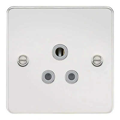 Imagen de Knightsbridge FP5 APCG Placa plana sin conmutación, cromo pulido con inserto gris, 5 A