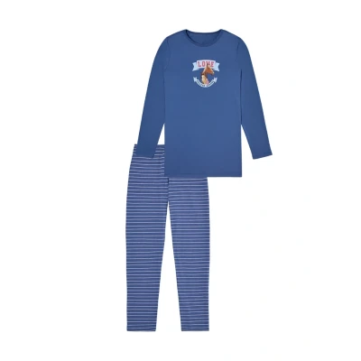 Imagen de Schiesser Conjunto de pijama para niños, Talla: 6a, Blau