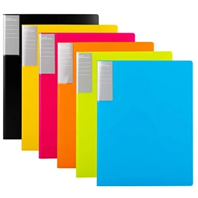 Imagen de Amazon Basics Carpetas con fundas, A4, 30 6 unidades, Multicolor
