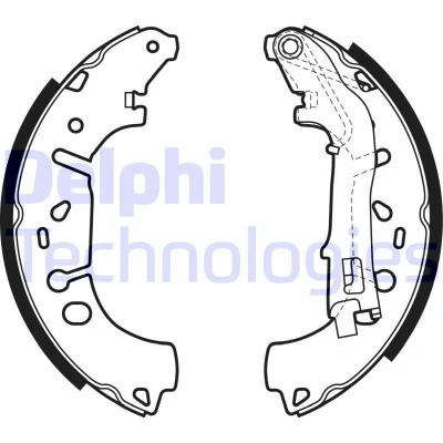 Imagen de DELPHI LS1981 Zapatas de Freno 229 42 FIAT: Grande Punto Hatchback, Evo Linea