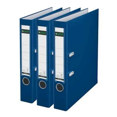 Imagen de Leitz 310345035 Juego de 3 archivadores (A4), color azul