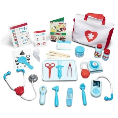 Imagen de Melissa &amp; Doug Kit Maletin de doctor, Juego rol, creativo imitación, Jugar al médico, 25 elementos, Regalo para niños o niñas 3 4 5 6 años