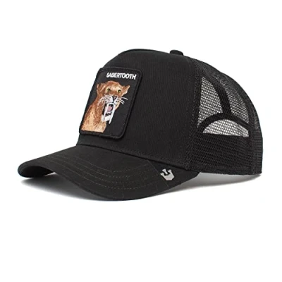Imagen de Goorin Bros Trucker Sabertooth Tiger Gorra para niños, Talla: One Size, Schwarz