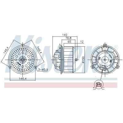 Imagen de Ventilador de habitáculo NISSENS 87623