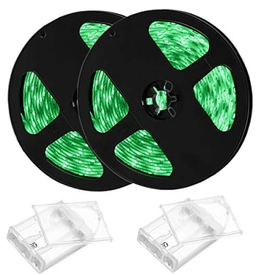 Imagen de Sunboia Tira LED Luces de LED,2x1M/30 LED,Verde,Cadena SMD 5050 IP65 Impermeable Decoración para Hogar,Restaurante, Cocina, Porche, Oficina, Dormitorio,Fiestas