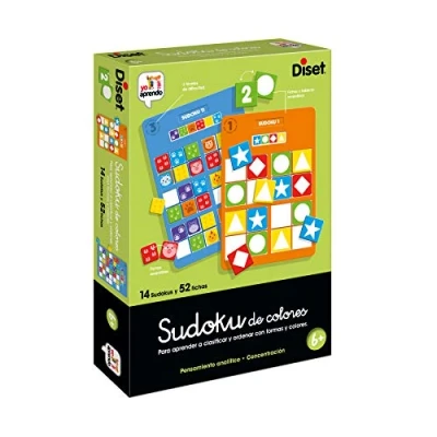 Imagen de Diset Sudoku Colors, Juego educativo matemático para niños a partir de 3 años