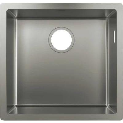 Imagen de Hansgrohe 43426800 Fregadero bajo encimera, armarios de 60 cm, Color Acero, Plata, Ancho: 45 cm