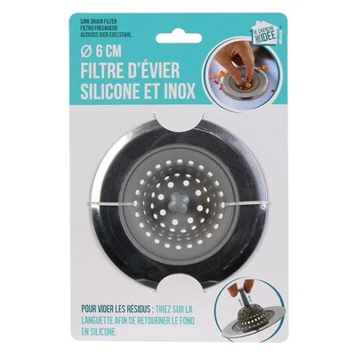 Imagen de Filtro Fregadero Silicona Y Acero Inox
