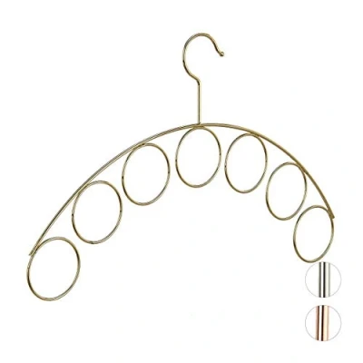 Imagen de Relaxdays Percha Ropa y Accesorios, Metal, Dorado, 24,5 x 40,5 0,3 cm