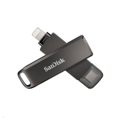 Imagen de SanDisk iXpand Flash Drive Luxe 64GB 2 in 1 Lightning &amp; USB Type C connectors for your iPhone and iPad