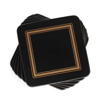 Imagen de Pimpernel Posavasos clásicos Negros S/6 (s), Corcho, Multicolor